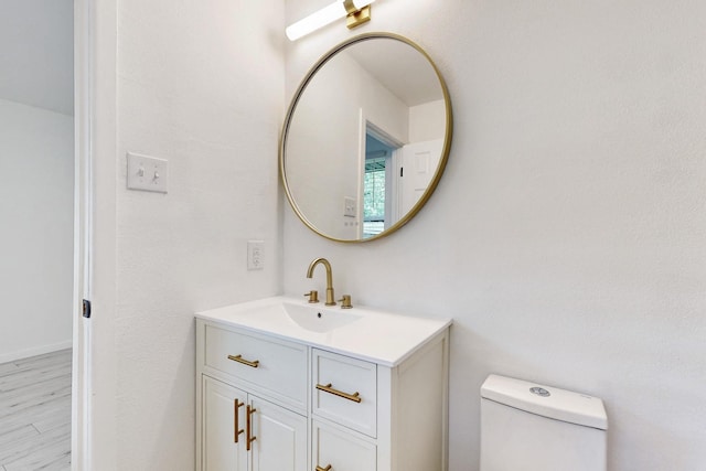 3558 La Prada Dr, Mesquite, TX 75150 - half bath with vanity and toilet