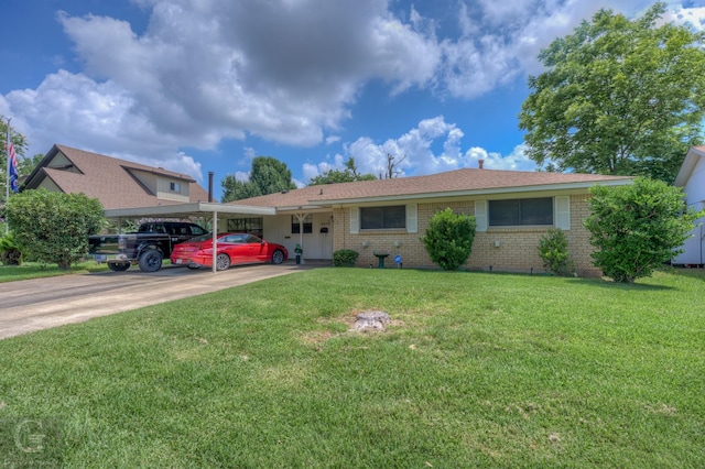 3415 Glasscock Ave, Bossier City, LA 71112 - ranch-style house with brick siding and a front yard