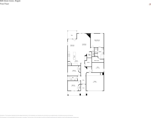 928 Dove Cv, Argyle, TX 76226 - property floor plan