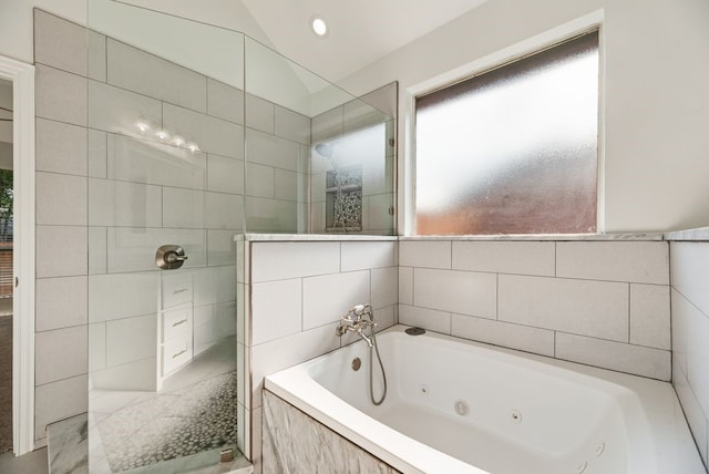 1401 Superior Dr, Flower Mound, TX 75028 - full bathroom with a tub with jets and a walk in shower