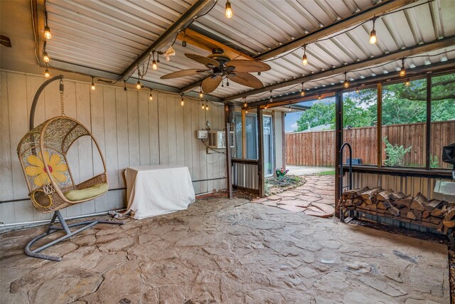 1316 Devonshire Ln, Mesquite, TX 75150 - view of patio featuring a ceiling fan