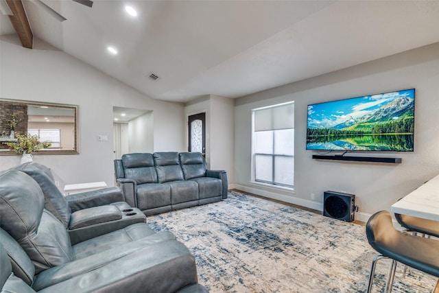 1316 Devonshire Ln, Mesquite, TX 75150 - living area featuring baseboards, recessed lighting, and wood finished floors