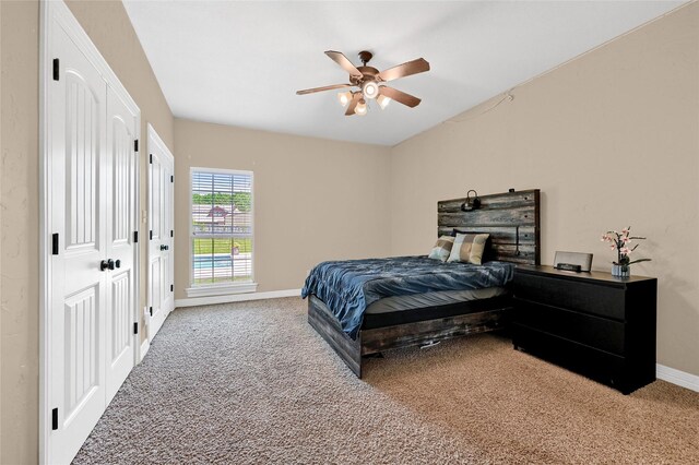 30 Tananger Springs Dr, Denison, TX 75021 - carpeted bedroom with baseboards and ceiling fan