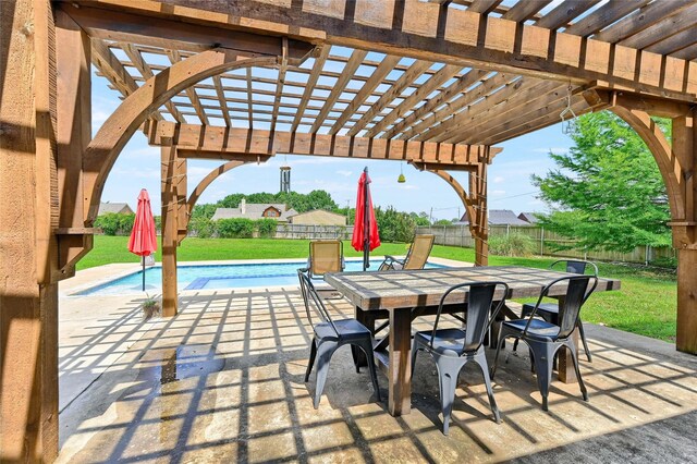 30 Tananger Springs Dr, Denison, TX 75021 - view of patio / terrace featuring a pergola and outdoor dining area
