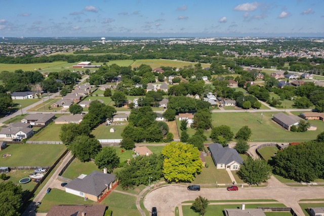 2530 Gerry Way St, Lancaster, TX 75134 - aerial overview of property's location with nearby suburban area