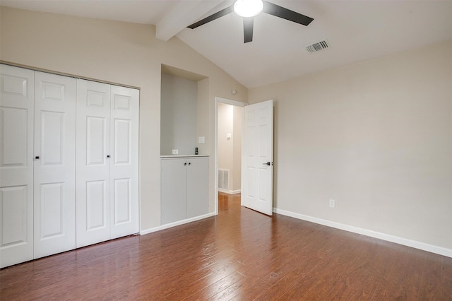 7013 Buttonwood Dr, Fort Worth, TX 76137 - unfurnished bedroom featuring wood finished floors, baseboards, a closet, and a ceiling fan