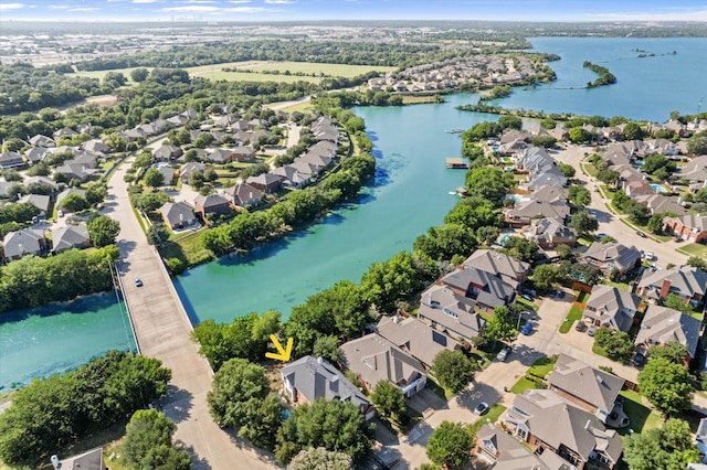 4710 Safe Harbour Dr, Arlington, TX 76016 - aerial view of property's location with nearby suburban area and a nearby body of water
