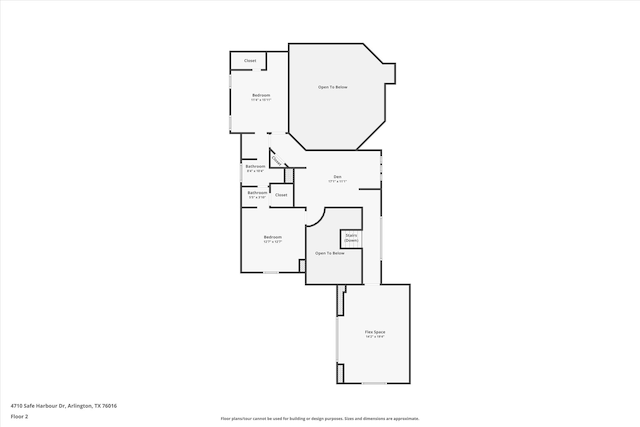 4710 Safe Harbour Dr, Arlington, TX 76016 - floor plan / room layout