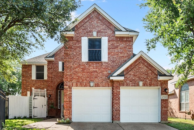 4710 Safe Harbour Dr, Arlington, TX 76016 - traditional home with concrete driveway, brick siding, and a garage