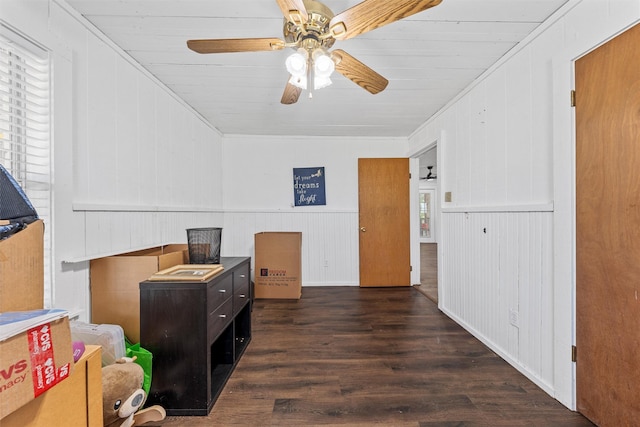 281 Private Road 612, Reagan, TX 76680 - bedroom featuring wood finished floors and a ceiling fan