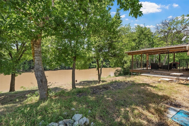 281 Private Road 612, Reagan, TX 76680 - view of yard with a deck