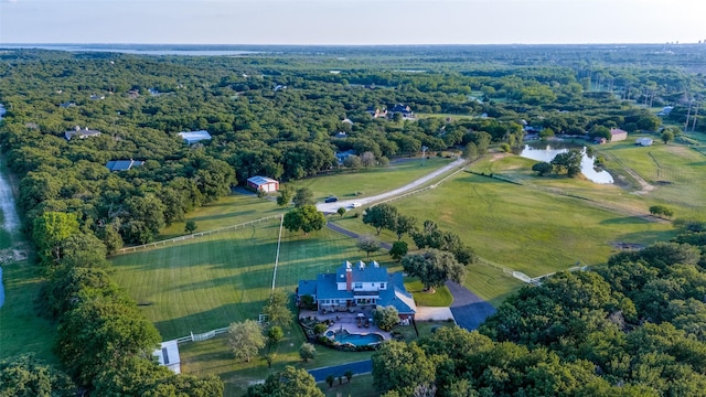 5891 Harmony Ranch Rd, Aubrey, TX 76227 - aerial overview of property's location with rural landscape and a forest