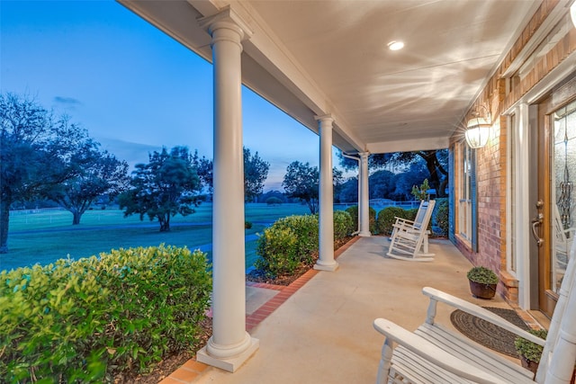 5891 Harmony Ranch Rd, Aubrey, TX 76227 - view of covered porch