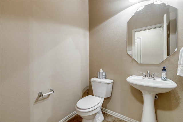 5321 Locust Dr, Mckinney, TX 75070 - bathroom with toilet and tile patterned flooring