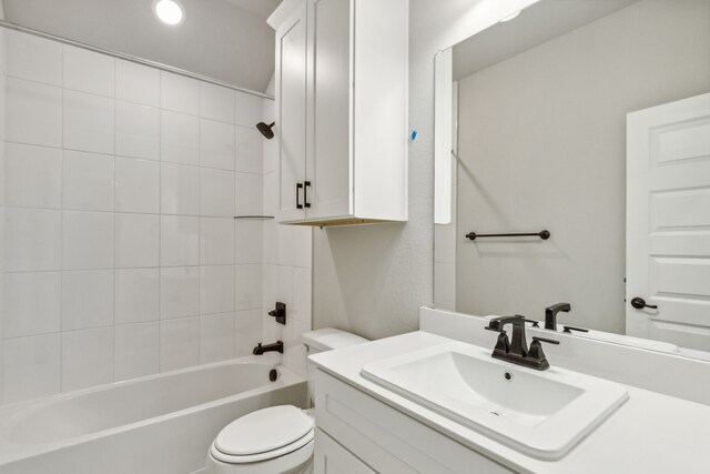 1105 Alaska, Forney, TX 75126 - full bathroom featuring toilet, vanity, and shower / bathtub combination