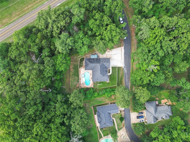 17294 Hidden Valley Ln, Flint, TX 75762 - aerial view of property and surrounding area with a pool area