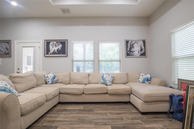 17294 Hidden Valley Ln, Flint, TX 75762 - living room featuring dark wood finished floors