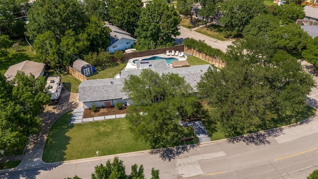 3385 Northaven Rd, Dallas, TX 75229 - view from above of property with a pool area
