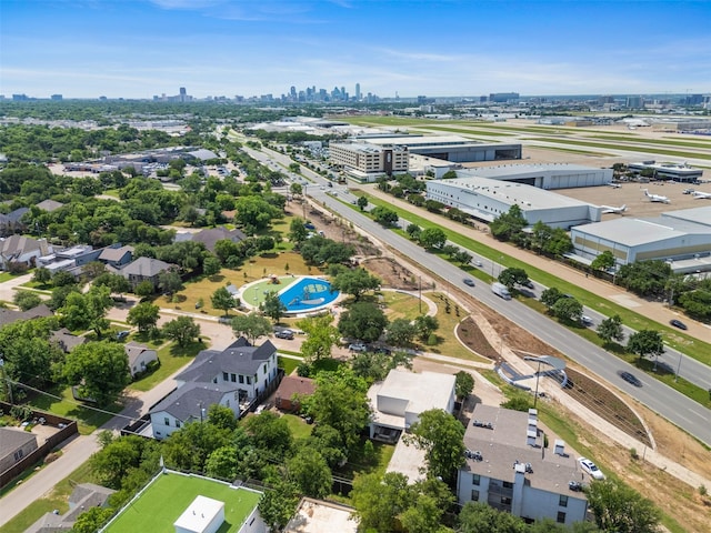 3941 Adrian Dr, Dallas, TX 75209 - aerial view of city skyline