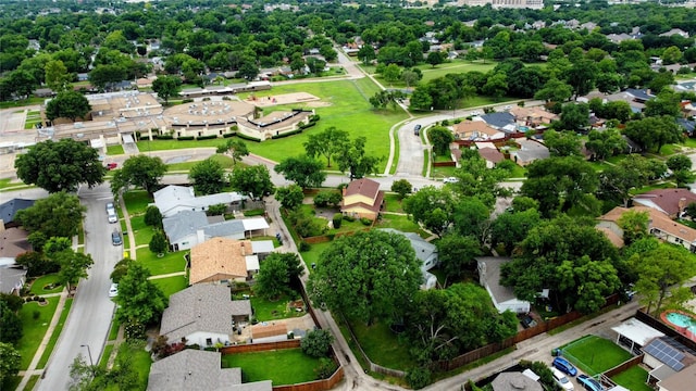 1803 Travis St, Garland, TX 75042 - aerial view of property and surrounding area featuring nearby suburban area