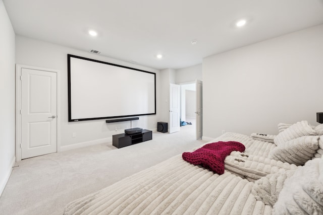 2560 Liverpool Ln, Carrollton, TX 75010 - home theater with carpet floors, baseboards, and recessed lighting