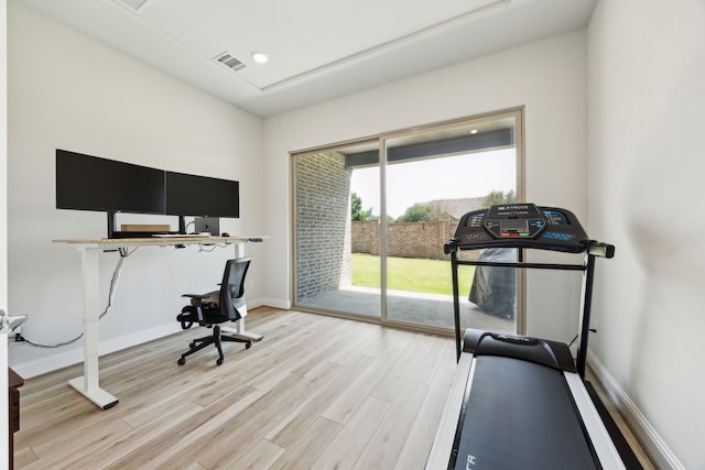 2560 Liverpool Ln, Carrollton, TX 75010 - office with light wood finished floors and baseboards