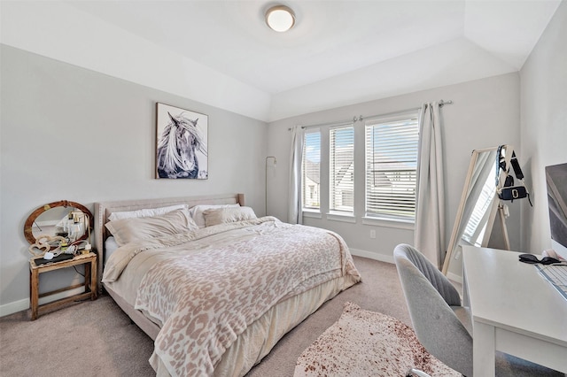 3580 Spruce Hills St, Frisco, TX 75033 - bedroom featuring light carpet, baseboards, and lofted ceiling