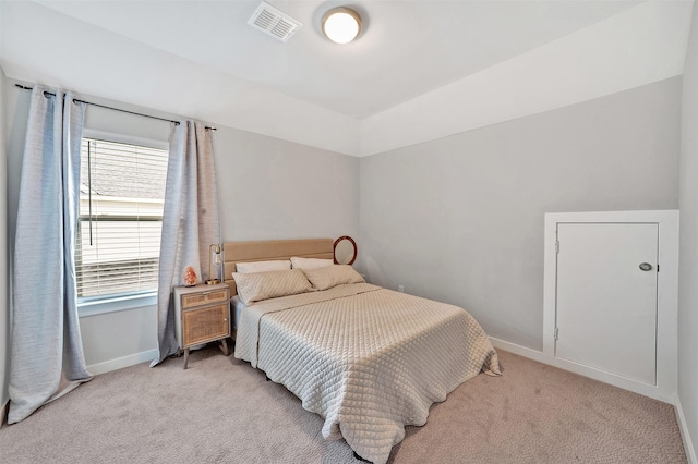3580 Spruce Hills St, Frisco, TX 75033 - bedroom featuring light carpet, baseboards, and vaulted ceiling