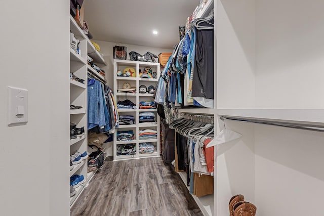 1813 Park Ave Unit 204, Dallas, TX 75215 - spacious closet with wood finished floors
