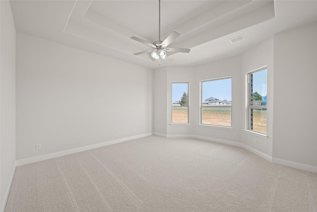 6013 Valley View Dr, Joshua, TX 76058 - unfurnished room with carpet floors, healthy amount of natural light, a raised ceiling, and baseboards