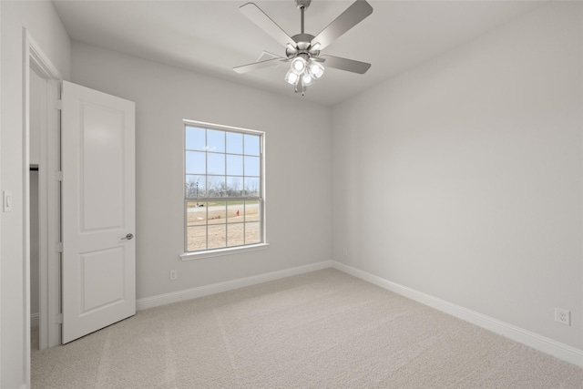 6013 Valley View Dr, Joshua, TX 76058 - carpeted empty room featuring a ceiling fan and baseboards