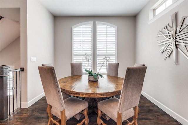 731 Spanish Oaks Pl, Dallas, TX 75204 - dining area featuring baseboards and wood finished floors
