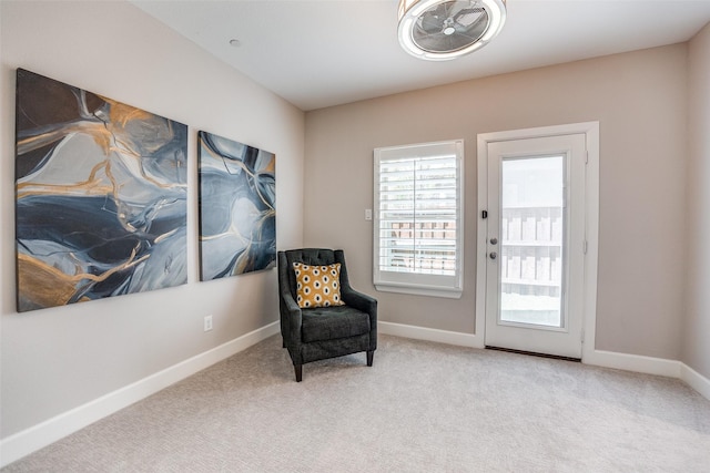 731 Spanish Oaks Pl, Dallas, TX 75204 - sitting room with carpet flooring and baseboards