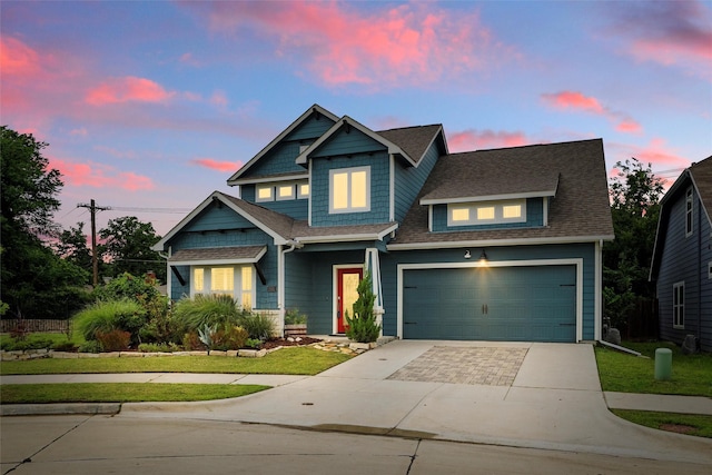 2101 Chebi Ln, Denton, TX 76209 - craftsman-style house featuring concrete driveway, roof with shingles, and a yard