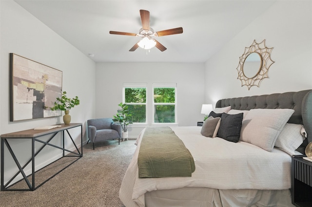 2101 Chebi Ln, Denton, TX 76209 - bedroom with carpet floors and ceiling fan