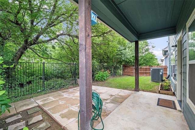 2101 Chebi Ln, Denton, TX 76209 - fenced backyard with a patio area
