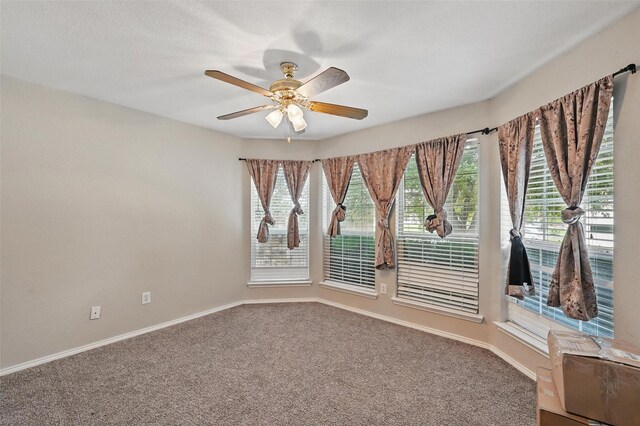 10700 Irish Glen Trl, Haslet, TX 76052 - empty room featuring carpet, ceiling fan, and baseboards
