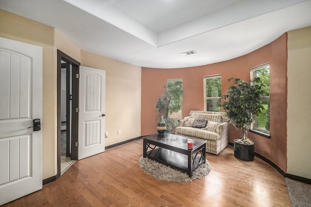 5716 Wall Ave, Haltom City, TX 76117 - living room with wood finished floors and baseboards