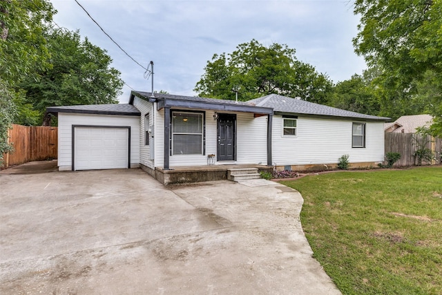 4332 Blackstone Dr, Fort Worth, TX 76114 - ranch-style house featuring a garage, driveway, and a porch