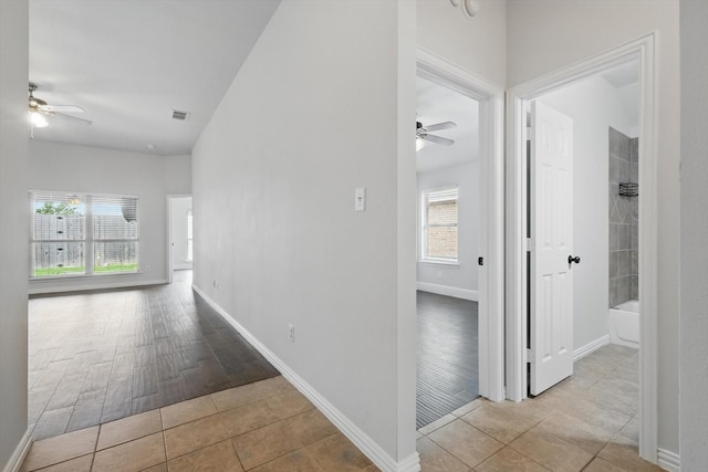 237 Cedar Crest Dr, Justin, TX 76247 - hall featuring tile patterned flooring and baseboards