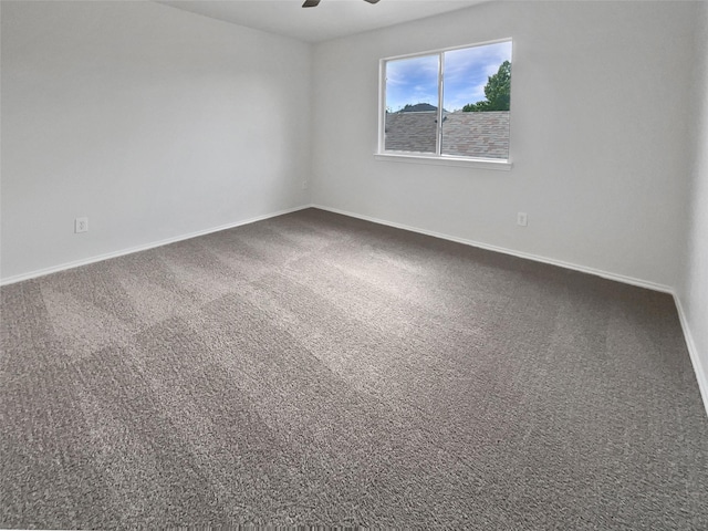 3032 Thicket Bend Ct, Fort Worth, TX 76244 - empty room with carpet, a ceiling fan, and baseboards