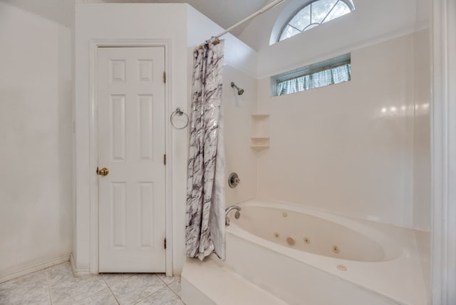 5310 Ranchero Ln, Dallas, TX 75236 - full bathroom featuring a combined bath / shower with jetted tub and tile patterned flooring