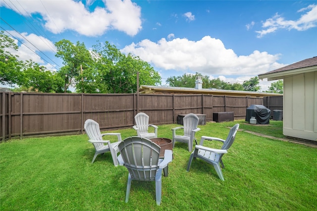 746 Greenhaven Dr, Richardson, TX 75080 - view of yard featuring a fire pit