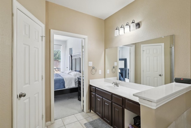 5400 Ivyridge Ln, Mckinney, TX 75071 - bathroom with ensuite bath, vanity, and tile patterned flooring