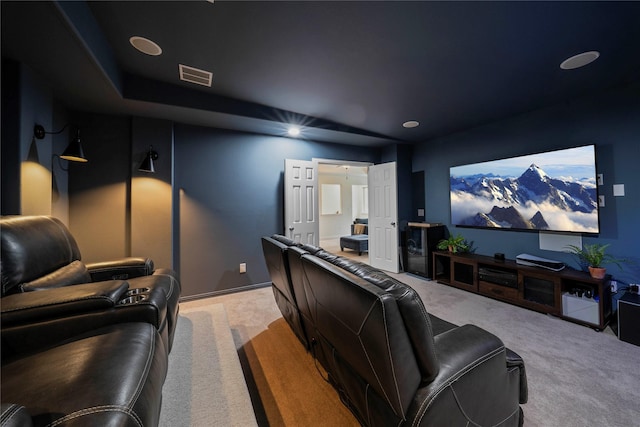 7812 Rockledge Dr, Mckinney, TX 75071 - cinema room featuring light carpet and recessed lighting