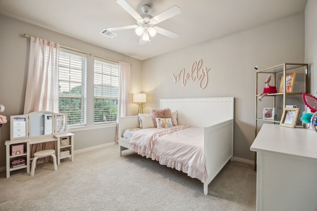 18261 Brighton Grn, Dallas, TX 75252 - bedroom featuring baseboards, carpet floors, and a ceiling fan