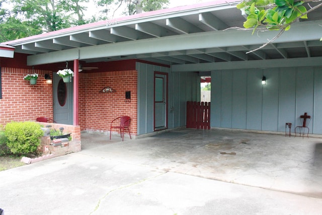 8514 Elmview Pl, Shreveport, LA 71108 - view of patio / terrace with an attached carport