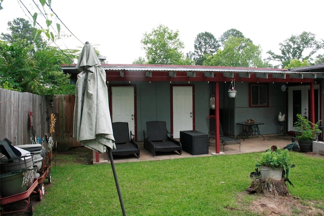 8514 Elmview Pl, Shreveport, LA 71108 - back of house featuring a patio and metal roof