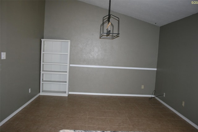 4720 Scots Briar Ln, Fort Worth, TX 76137 - unfurnished dining area featuring baseboards and tile patterned flooring