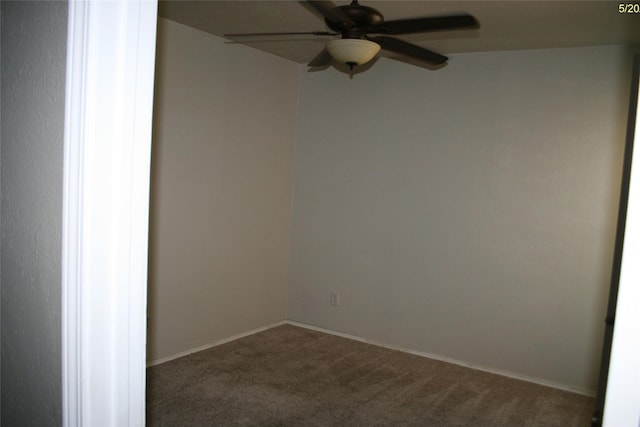 4720 Scots Briar Ln, Fort Worth, TX 76137 - carpeted spare room featuring a ceiling fan and baseboards